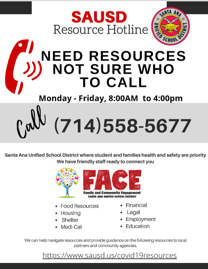 English SAUSD hotline